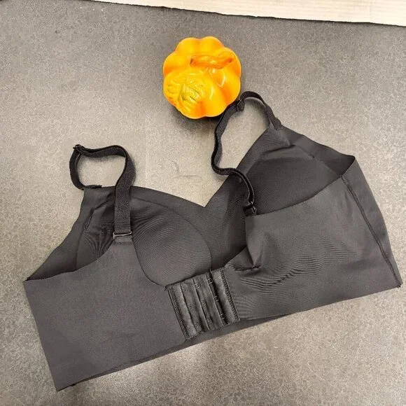 Halston Bra V Neck Size L Removable Cups - Picture 3 of 4